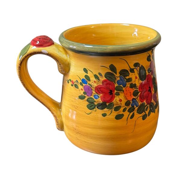 Pier 1 Imports Tuscan Floral Pattern Oversized Mug by Don Swanson by TTU - Picture 3 of 6
